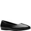 CLARKS  WOMENS  SHOE - BLACK LEATHER